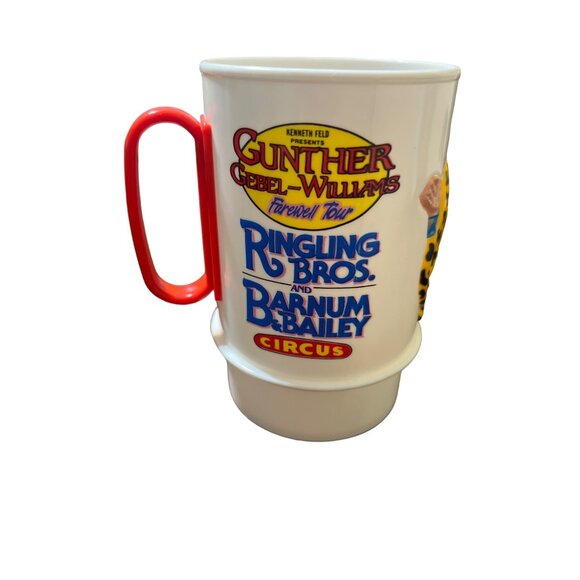 Vintage Ringling Bros. Barnum Bailey Circus 3D Mug Gunther Farewell Tour Leopard - Picture 3 of 5